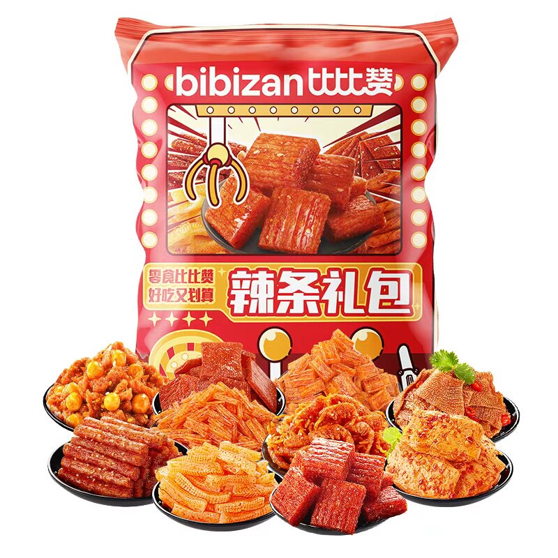 比比赞辣条零食包35包共292g