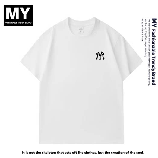 2026圆领短袖T恤男女潮牌宽松休闲上衣夏季新款