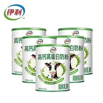 下拉！伊利成人奶粉300g*5罐