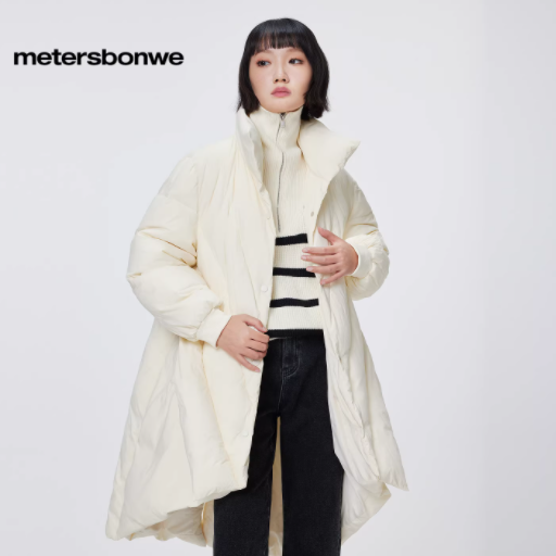 美特斯邦威羽绒服男士冬季新款设计感连帽加厚中长款保暖男外套ZZ