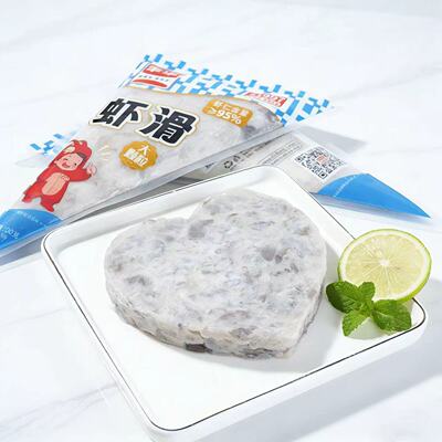 丰华虾滑新鲜半成品挤袋0添加火锅食材青虾仁95%早餐