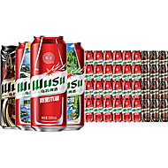 乌苏啤酒红乌苏500mlx24罐+楼兰秘酿12罐