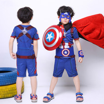 Captain America Childrens suit The Beatles serve a six-section performance of childrens clothing 6 boys Ottmann clothes and summer clothes