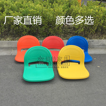 Plastic hollow plastic chair Stool Face Fast Food Chairs School Canteen Gymnasium Backrest Blue Orange manufacturer Direct