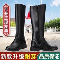 New mens and womens guard protocol boots high honor guard riding boots flag-raising parade boots long Japanese officer boots