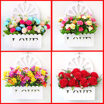 Hanging Wall Wall Wall Wall Wall wall hanging flower decoration decoration restaurant wall hanging flower hanging hanging basket insert sunflower fake flower