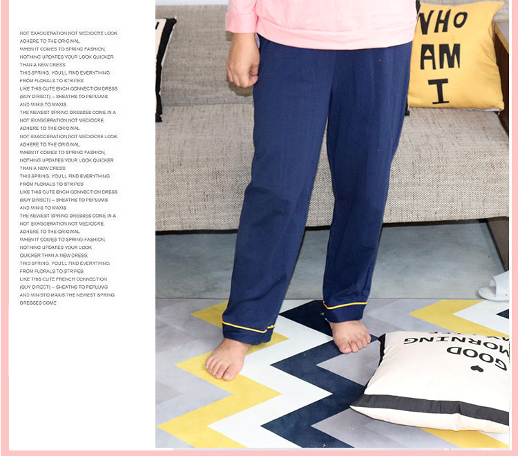 Quần pyjama nữ dệt kim cotton mùa xuân và mùa thu mẫu quần sống cỡ lớn có thể mặc bên ngoài quần nhà mùa đông quần cotton đồ lót nam