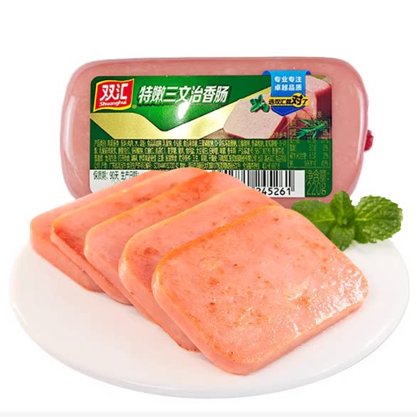 吃起来满嘴留香！双汇特嫩三文治香肠220g