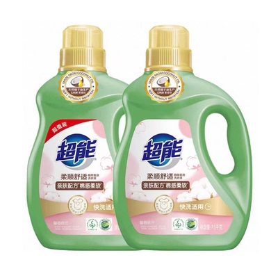 超能柔顺舒适洗衣液依兰香