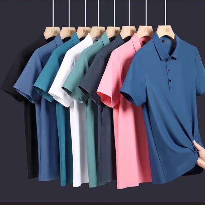 yaloo/雅鹿2026霞湖款夏季POLO衫高档宽松商务翻领冰丝裤透气直筒