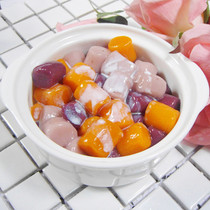 2 servings of large taro balls fresh taro fairy dessert combination ingredients purple sweet potato and taro mixed package 500g