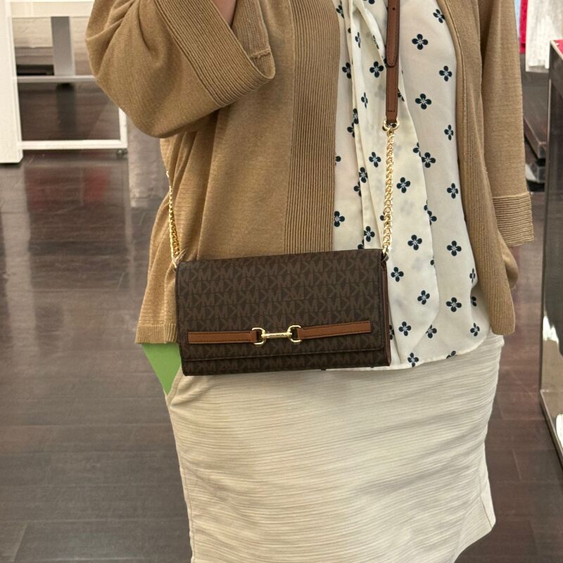 Michael Kors Mk New Women's Bag Carson Small Woc Envelope Crossbody Fashion Simple Flap Bag