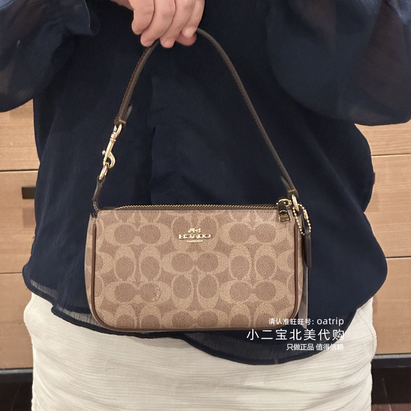 Coach Women's Nolita 19 Clutch Bag with Handle, Small Square Handbag Coach Women's Nolita 19 Clutch Bag with Handle, Small Square Handbag