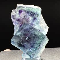 Dream met mineral crystal Inner Mongolia purple green fluorite natural mineral crystal specimen Cat mine strange stone collection ornaments