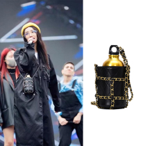 Small fragrant wind chain kettle bag female 2020 new tide net red personality mini slung bag barrel cup bag