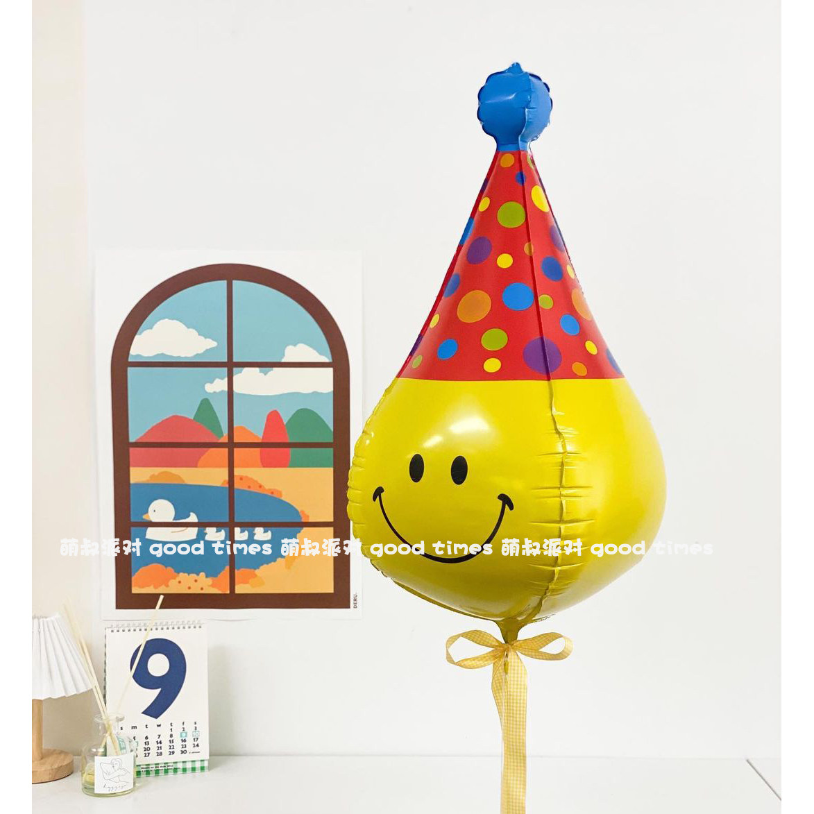 4D capable of floating an aluminium film hat Balloon Cartoon