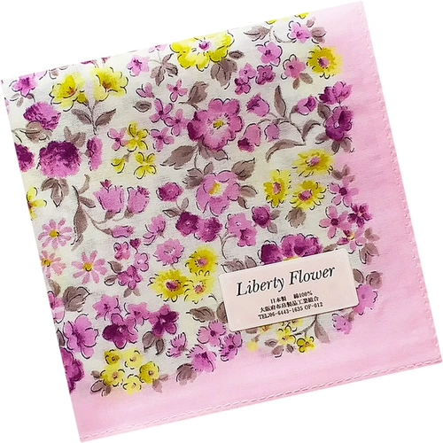 Японский хлопковый носовой платок, тонкий шарф в форме цветка