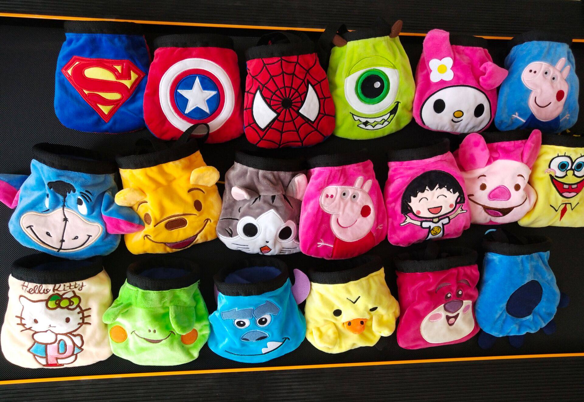Children cartoon climbing magnesium powder bag archery scatter bag