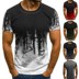 In ngắn tay T-shirt với cổ tròn dành cho nam giới. 