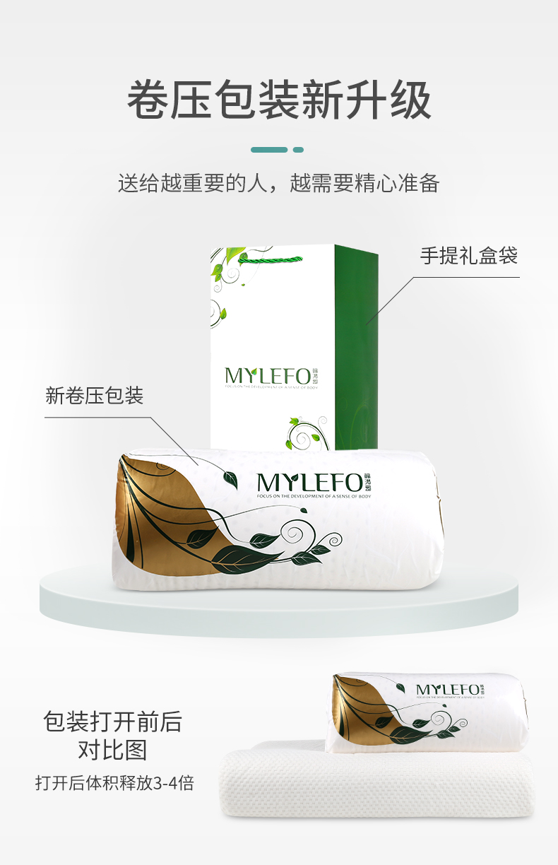 福满园 乳胶枕 泰国93%天然乳胶含量 图8
