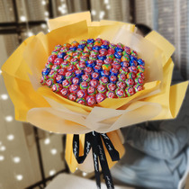 Glowing Candy Ball Bouquet Lamp Lollipop 99 True Stick 38 Queen Creative Snacks Gift Valentines Day finished