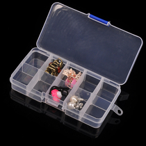 Transparent plastic storage box small finishing earrings earrings removable jewelry box jewelry box finishing box female Dole