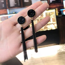 Personality retro long tassel pendant Joker earrings Korean temperament earrings earrings simple female tide earrings Super fairy