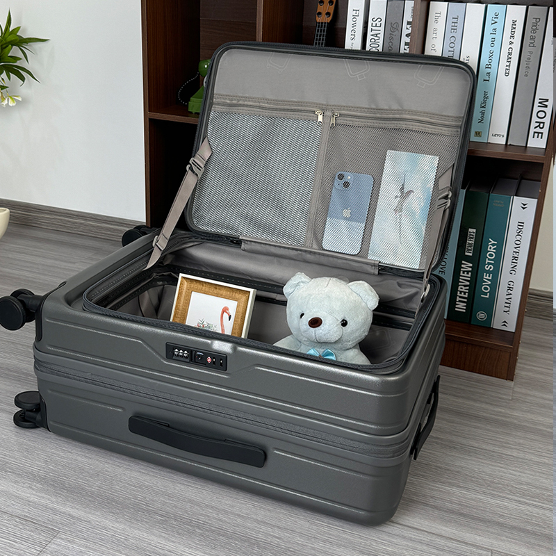 Exported to Germany Multifunctional Luggage Expandable Trolley Suitcase Travel Case Password Box Carry-On Suitcase Leather Case 24 Inch 26 Inch