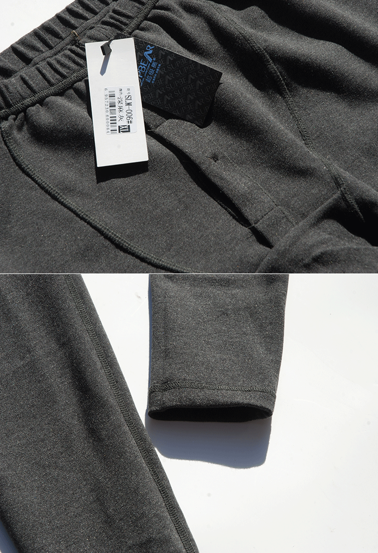 Siêu gấu nam 006 đơn mảnh dày màu cừu sốt cashmere quần cashmere quần ấm quần legging quần giữ nhiệt đẹp