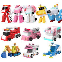 Dudangman manual deformation robot ambulance fire truck spaceship Dudangman magnetic assembly boy toy car