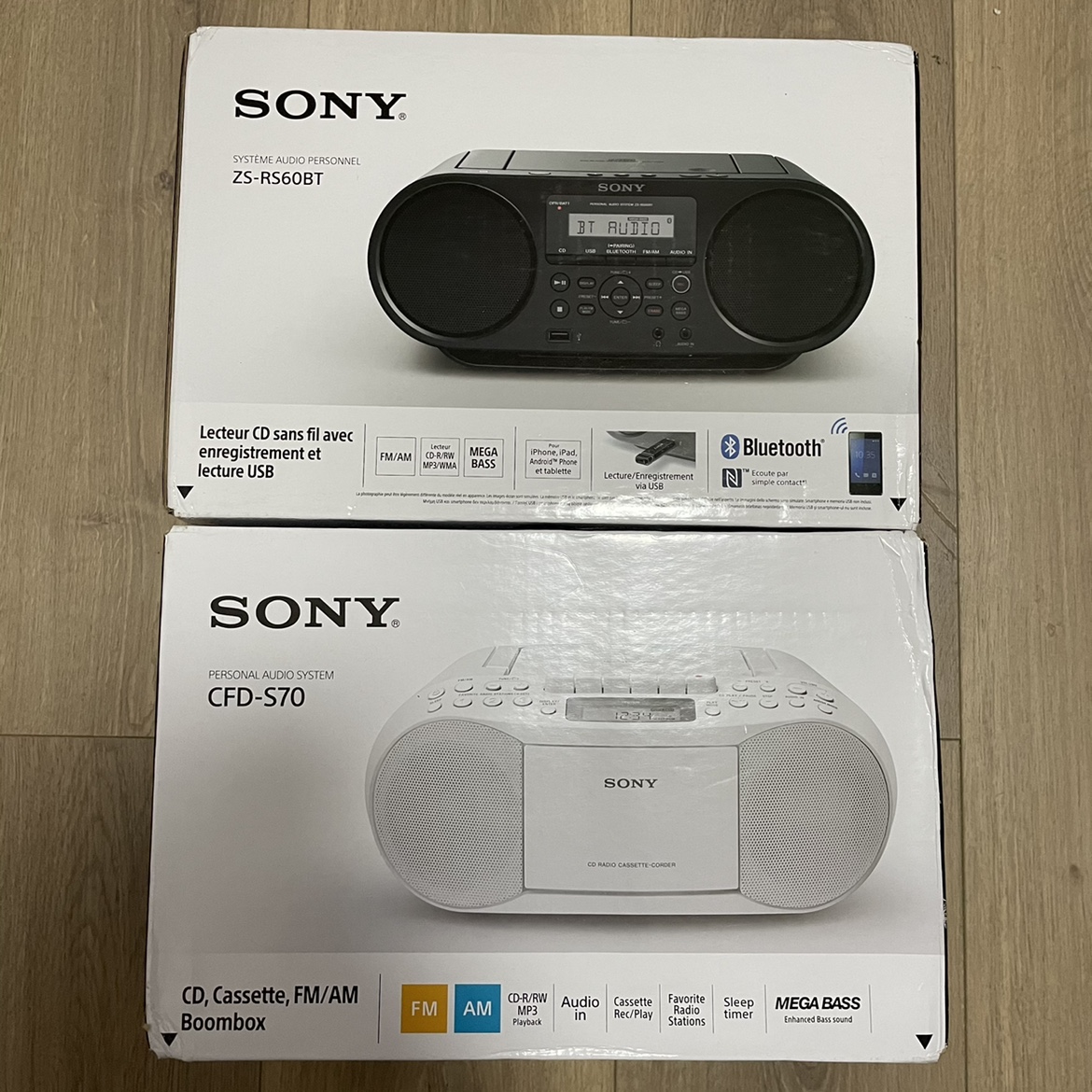 Sony Sony CFD S70 RS60BT Bluetooth CD Machine cassette FM radio stereo sound All