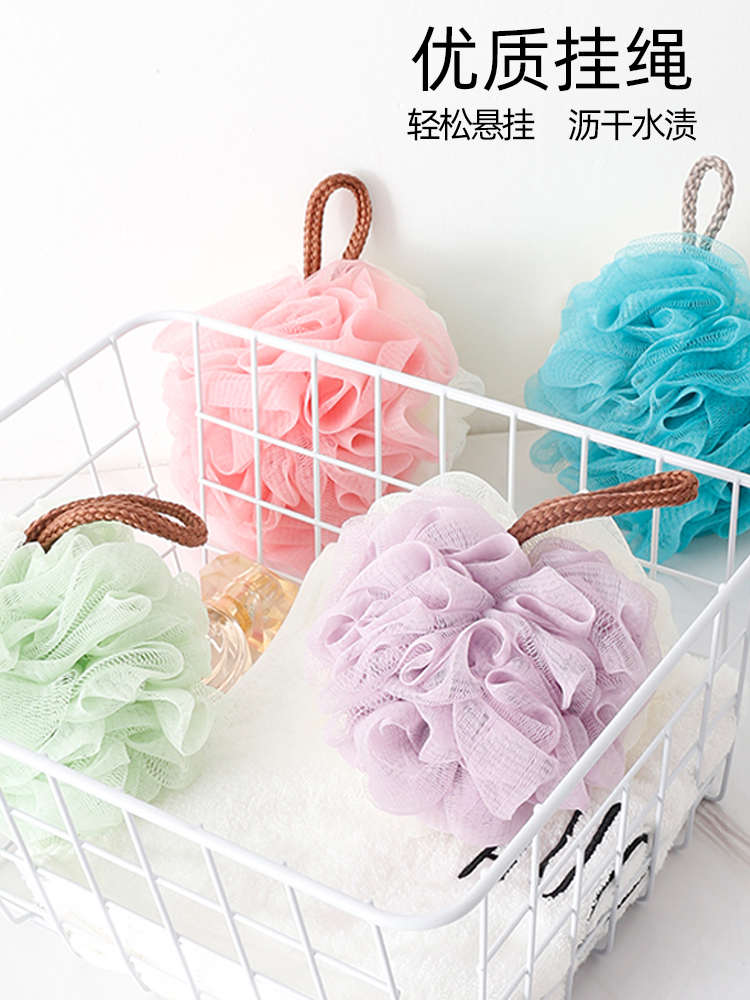 Bath ball soft bath flower cute bubble bath ball flower girl is not easy to scatter large bath bath toiletries