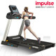 Folding fitness electric commercial treadmill shock absorption chamber