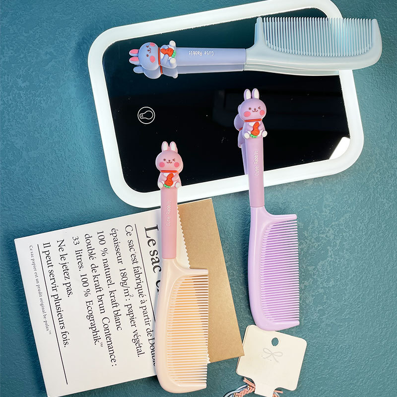 Cute Cute Cute Rabbit Cartoon Comb Girl Portable Carry-on Room Home Antistatic Straight Hair Children Beauty Hair Comb