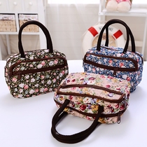  Small handbag elderly mobile phone coin purse Floral cotton bag Small hand bag bag grocery bag Mini mother bag