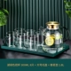 [Light Luxury Set] Yama Pot 1,8L+ зеленая ручка 6 чашек+ поддоны.