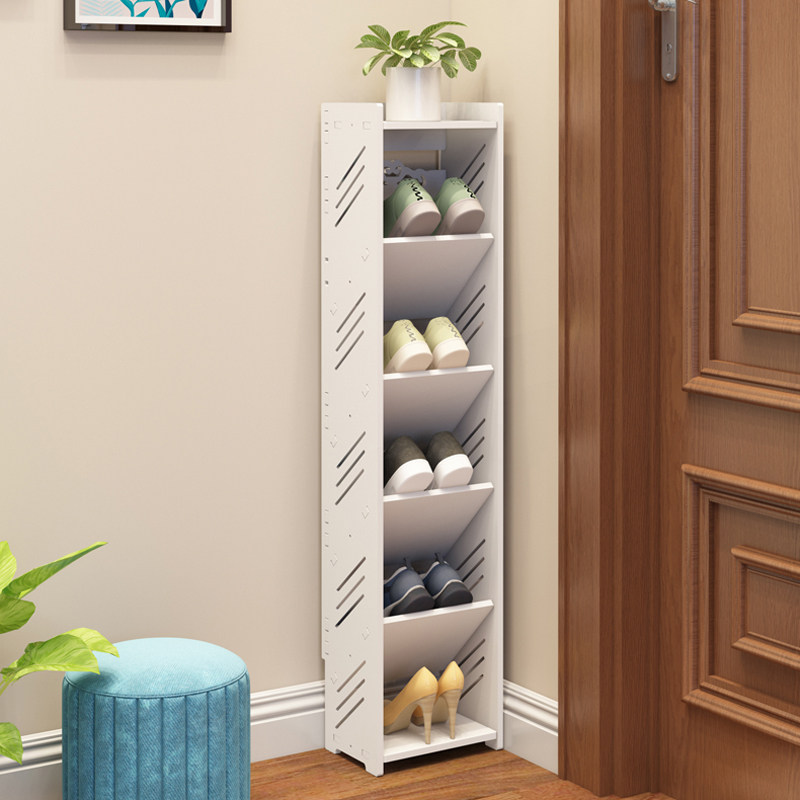 Doorway Home Simple Summer Small Slippers Rack Economy Type Dust-Proof Assembly Dressing Room Narrow Women Shoe Cabinet Provincial Space