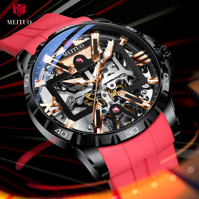 Meltar's new 2022 Tornado Trend Watch Men hollowed out automatic tritium mechanical watch ten