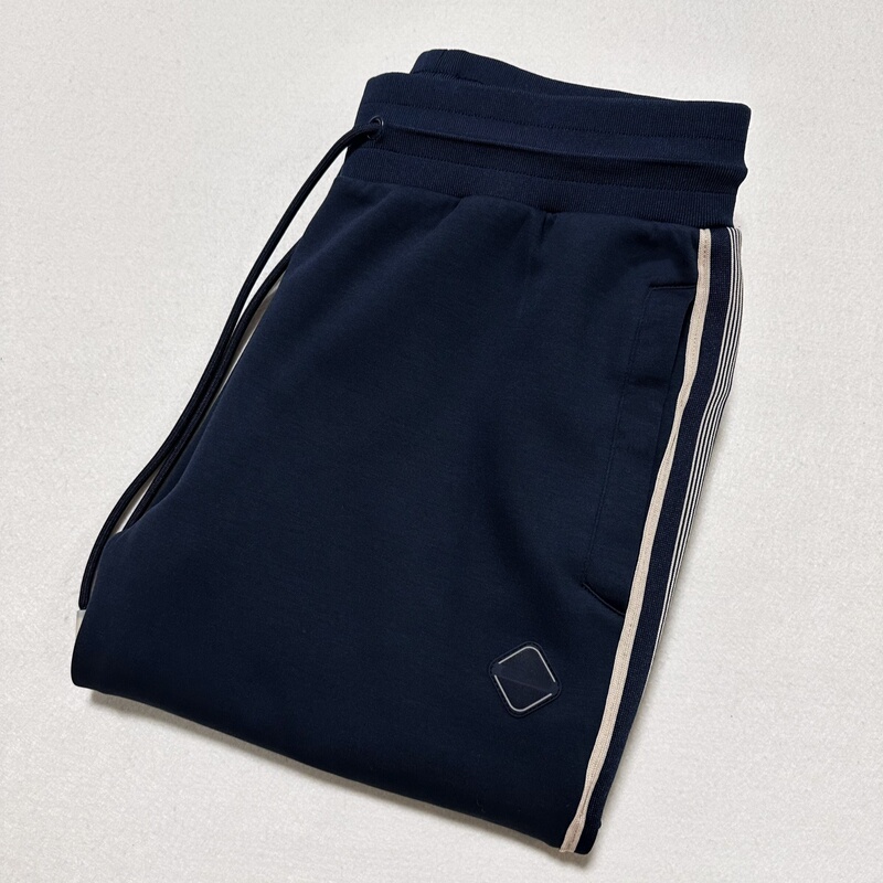 26 Autumn Uk Luxury Cotton Air Layer Urban Sports Elastic Waist Drawstring Men's Jogging Pants 210 Euros