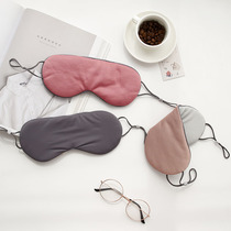 Simple sleep shade mask hanging ear double-sided comfortable breathable skin-friendly male female student couple sleep eye mask