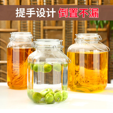 Пузырь бутылки 泡酒玻璃瓶家用密封高档泡酒罐5斤10斤加厚酒坛人参泡酒专用酒瓶
