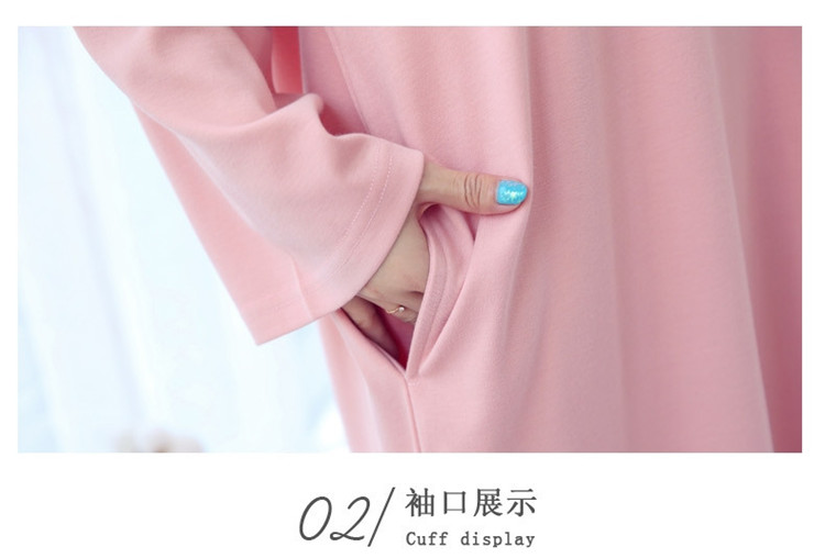 Quần lửng size lớn cộng với size váy bà bầu váy ngủ dài cho bé gái mùa xuân và mùa thu cotton dài tay chất béo dịch vụ tại nhà đầm đẹp giá rẻ