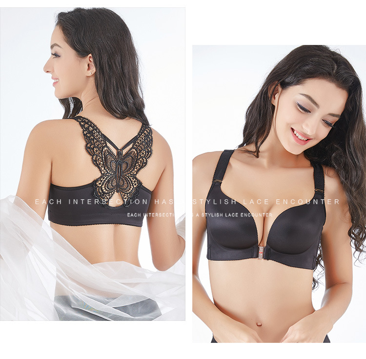 khóa trước giả áo ngực đang lớn gathersexy dày corset nhỏ không có thép lót vòng lớn bra cup lớn áo ngực mỏng.