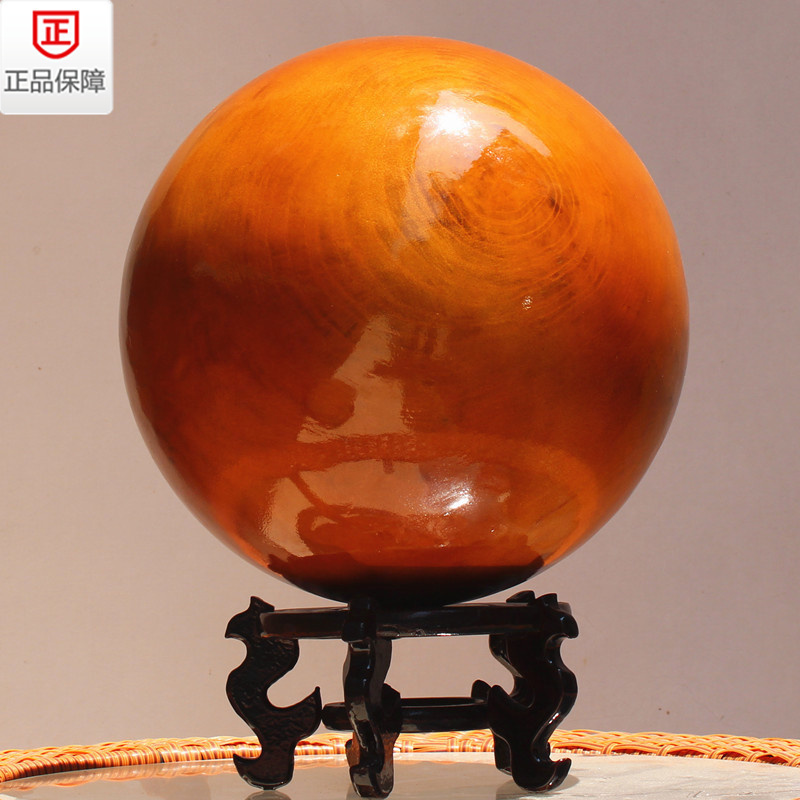 Solid wood solid Tai Chi ball Tai Chi supplies ball exercise ball primary color Tai Chi ball frame