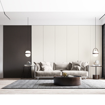 Bamboo and wood fiber integrated wallboard TV background wall buckle board Nordic modern bedroom living room sofa wallboard customization