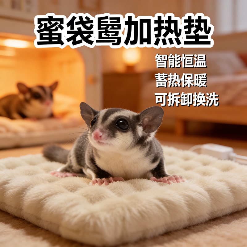 Sugar Glider-Specific Constant Temperature Heating Pad, Intelligent Temperature Control, Flying Squirrel Winter Warming and Heating Pet Sleeping and Heating Supplies Sugar Glider-Specific Constant Temperature Heating Pad, Intelligent Temperature Control, Flying Squirrel Winter Warming and Heating Pet Sleeping and Heating Supplies