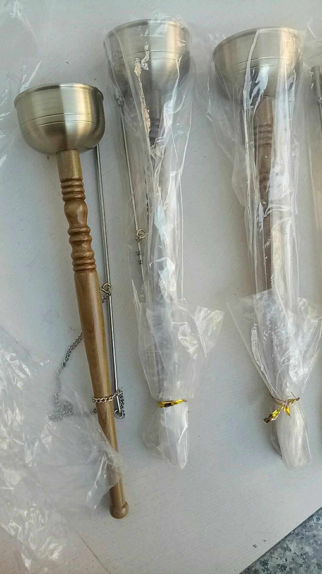 Taiwan white copper circle and green sandal rod with simultaneous sound