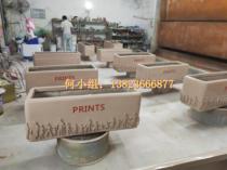 Export fiberglass resin extra large flowerpot model fiberglass flower pot flower trough flower box sculpture custom flower pond