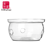 A house kiln glass heating and insulation candle base Tea stove Warm tea set Herbal tea set supporting heat-resistant high temperature