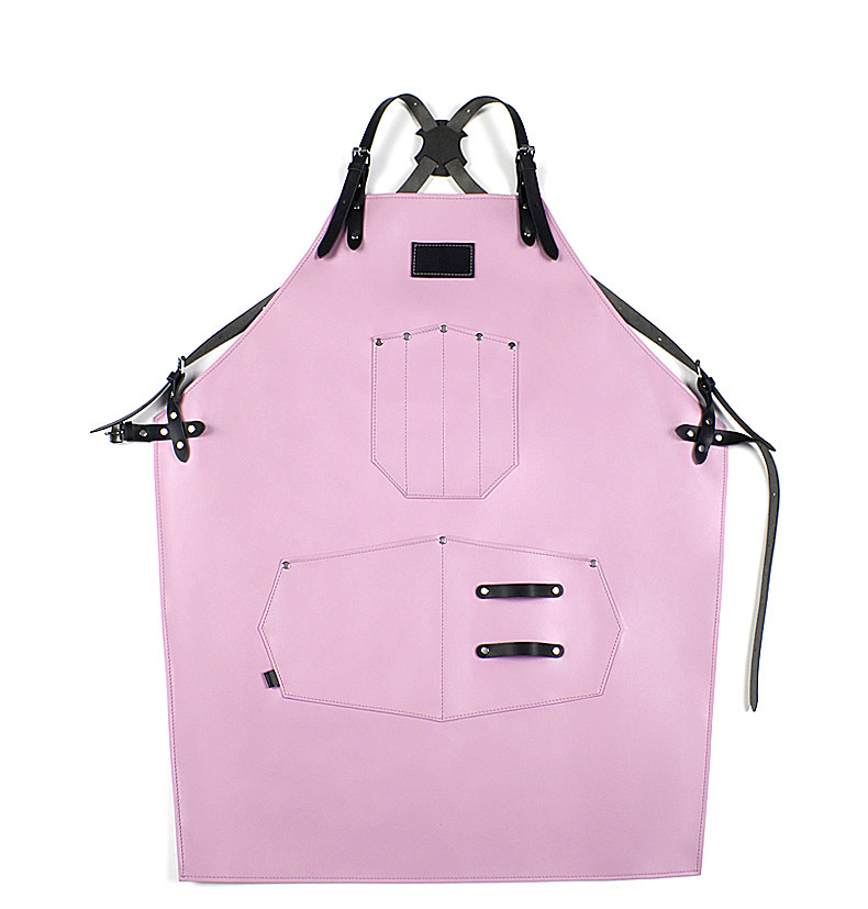 Фартук настройки 防水高端商用皮围裙调酒师酒吧餐厅宠物美容超纤防水油工作服定制